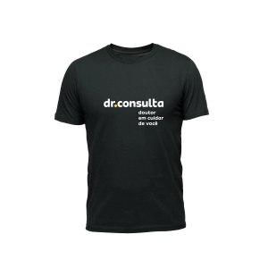 Camiseta Preta Unissex - dr.consulta